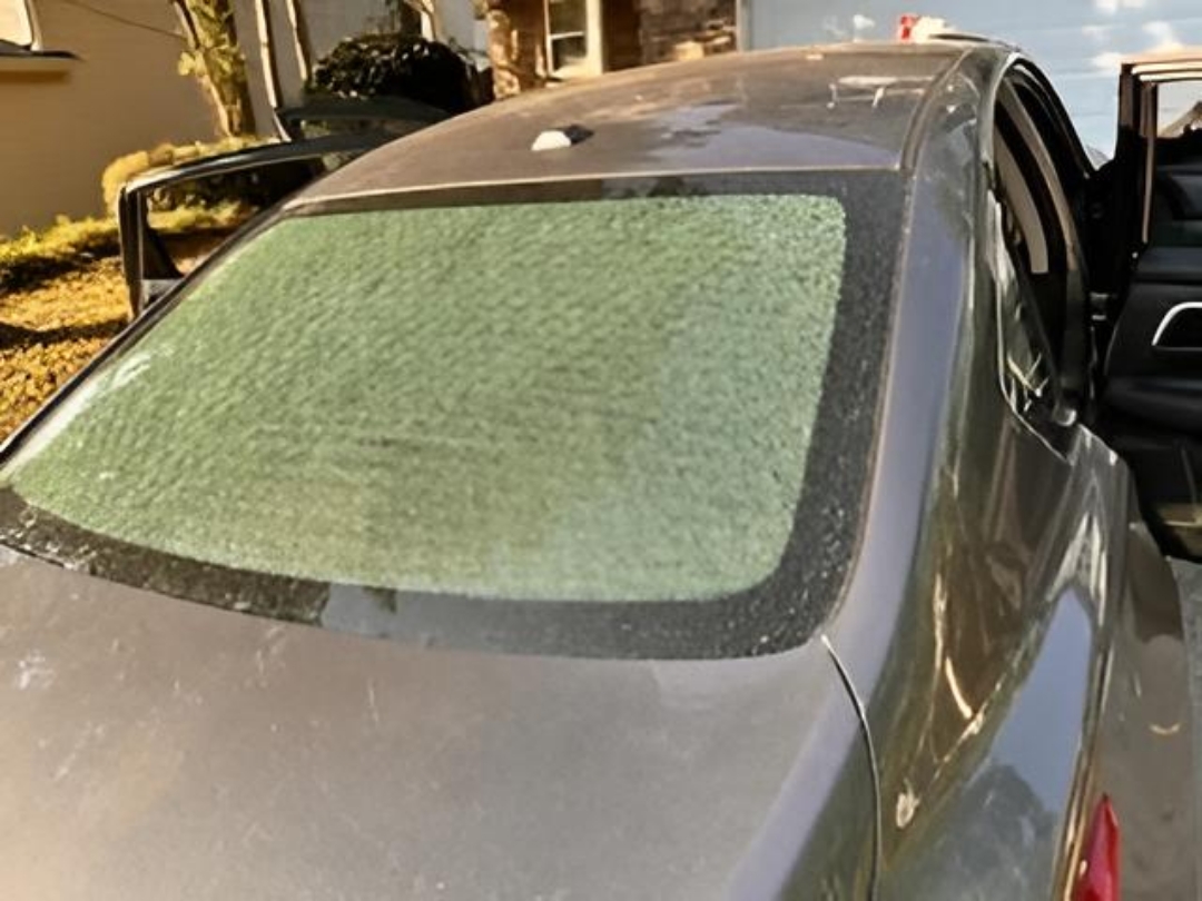 nissan altima shattered back glass